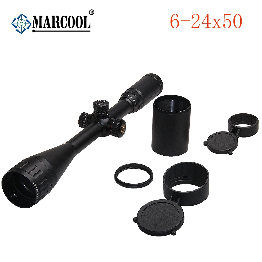 Marcool 6 24x50 HD Red Dot Сфера Тактический RGB Illuminaed вторая фокальная плоскость прицел для