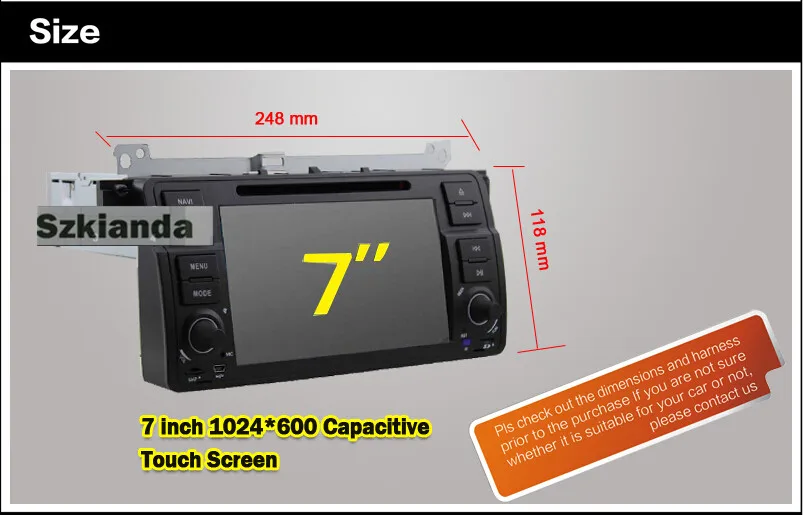 Clearance 4G 7"Android 8.0 Car DVD Player For BMW E46 M3 Radio Stereo GPS Navigation 8 Core Bluetooth 4GWIFI CPU 4GB RAM 32GB ROM Free Map 17 Clearance 4G 7"Android 8.0 Car DVD Player For BMW E46 M3 Radio Stereo GPS Navigation 8 Core Bluetooth 4GWIFI CPU 4GB RAM 32GB ROM Free Map 17