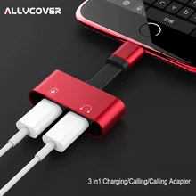 

Allvcover 2 in 1 Charging Audio Adapter For iPhone 7 8 Plus X Charging Adapter Converter for Lightning Adapter Charger Splitter