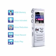 Dictaphone Record Voice-Activated-Recorder Music-Player MP3 16GB Escytegr No 003 Denoise