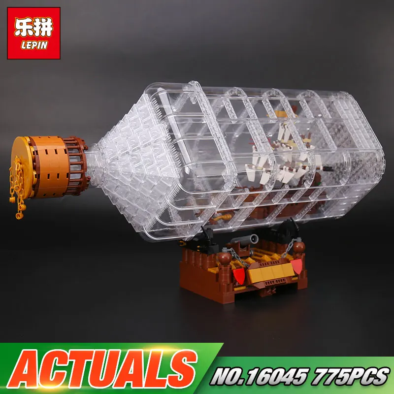 

Lepin 16045 Genuine 775pcs Creative Series The Ship in the Bottle Set Building Blocks Bricks Educational Toys Model As Boy Gifts