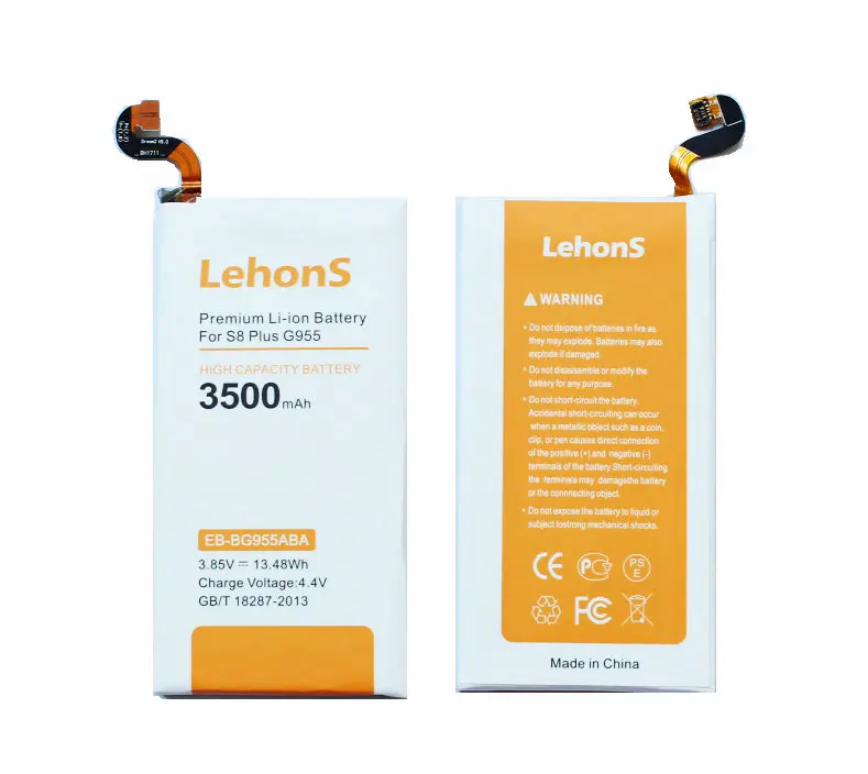 LehonS 3500 мАч/13.48Wh EB-BG955ABA Сменный аккумулятор для samsung Galaxy S8+ S8+ S8 plus S 8 Plus S8Plus SM-G955 G955 G9550