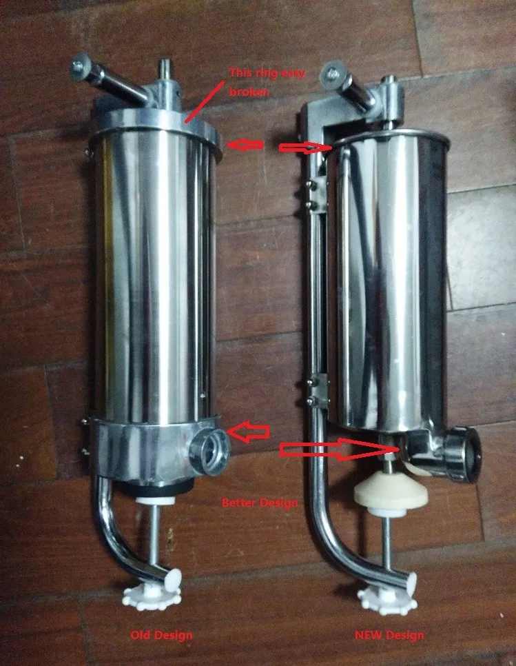 Дизайн лучшее качество 4L руководство колбаса чайник вертикальный наполнитель колбасы машина