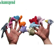 10 шт. милые Мультяшные животные пальчиковые игрушки из плюша, раннее развитие ребенка, игрушки для детей, куклы для мальчиков и девочек, подарок на палец