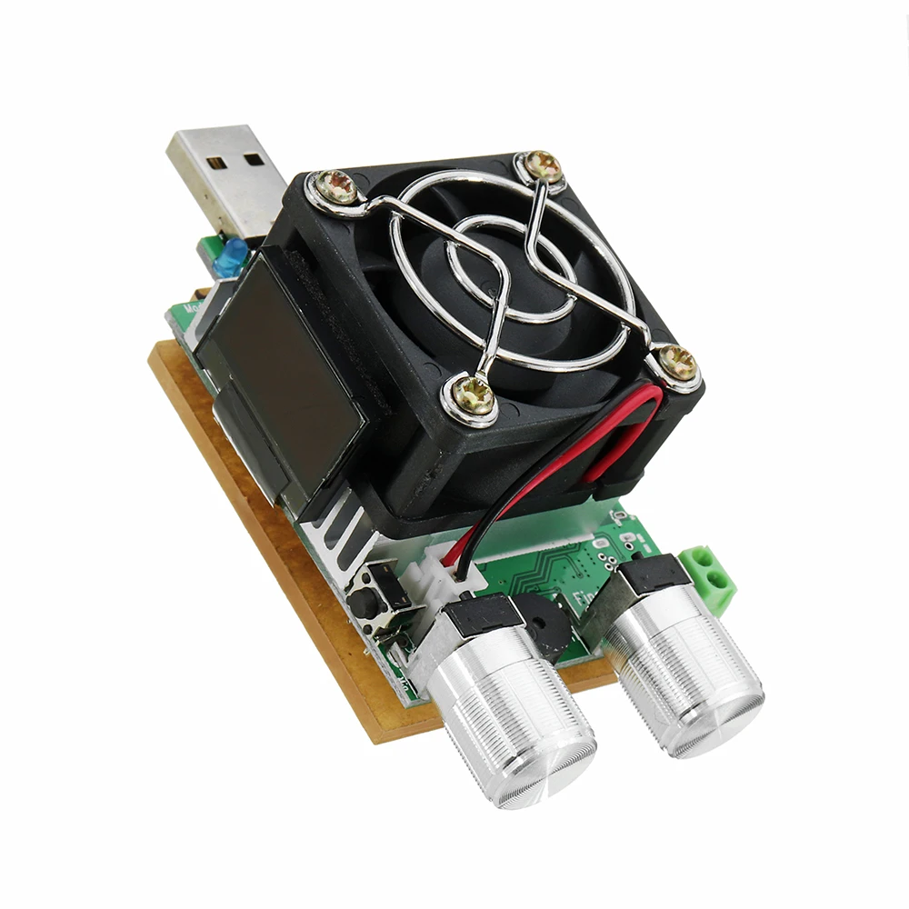 

QC2.0/3.0 35W USB Electronic Load Adjustable Constant Current Aging Resistor Battery Voltage Capacity Tester Voltmeter New