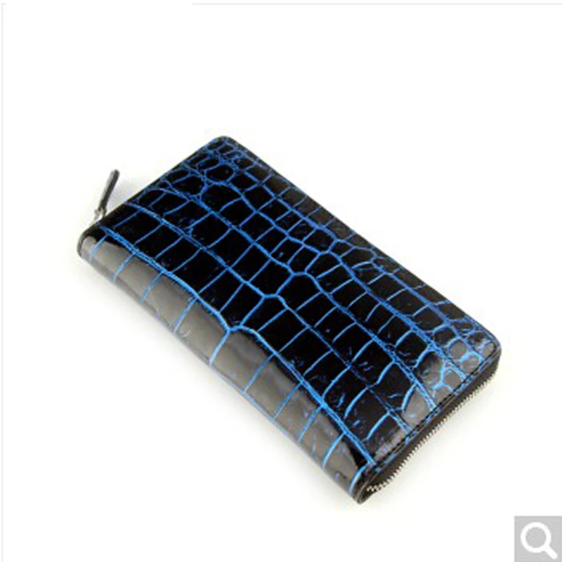 

luolaini New handbags crocodile leather man clutch bag leather big capacity business without stitching belly long men wallet