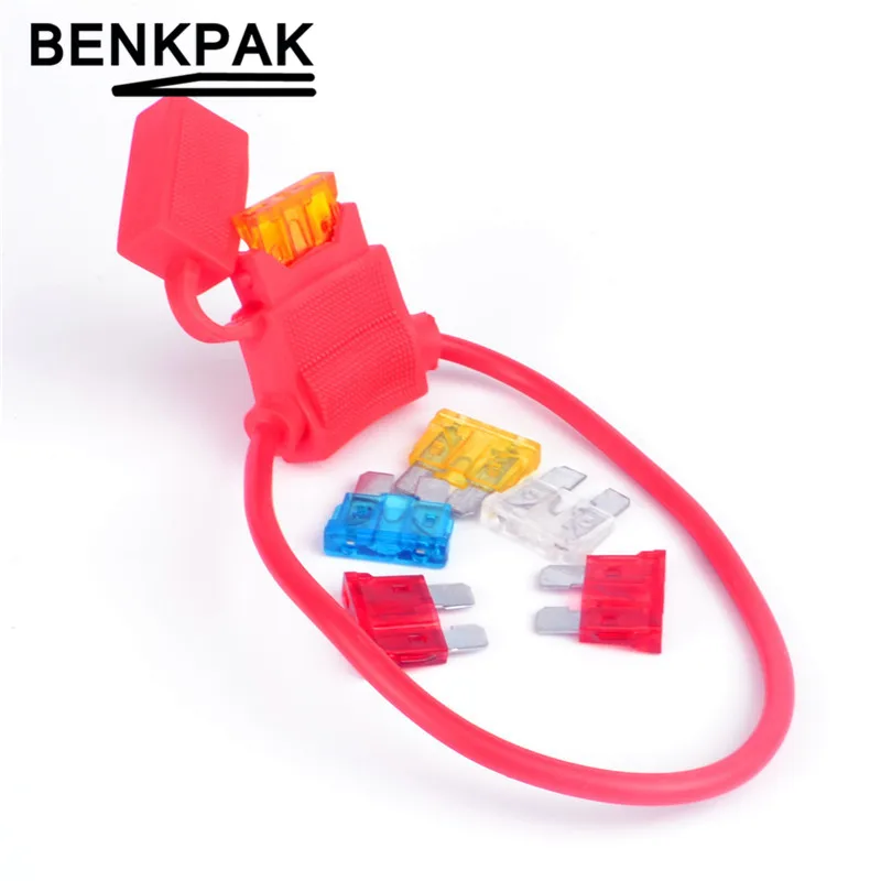 

1pcs ATC Waterproof Blade Fuse Holder with 1pcs Fuse standard blade fuse