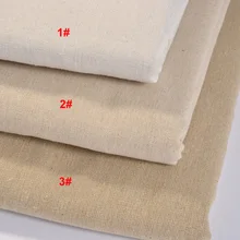 Sanbest однотонная хлопчатобумажная льняная ткань для вышивки, шитья, дивана, занавесок, сумок, подушек, мебели материал полуметра FL00029