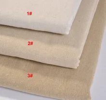 

Sanbest Solid Cotton Linen Fabric For Embroidery,DIY Sewing,Sofa,Curtain,Bag,Cushion,Furniture Cover Material,Half Meter