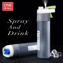 600 ml Botella de Spray de Agua Creativo Fresco De Paja Botella de Agua de Los Deportes Taza Espacio Resistente Nutrición Bici Botellas Vaso