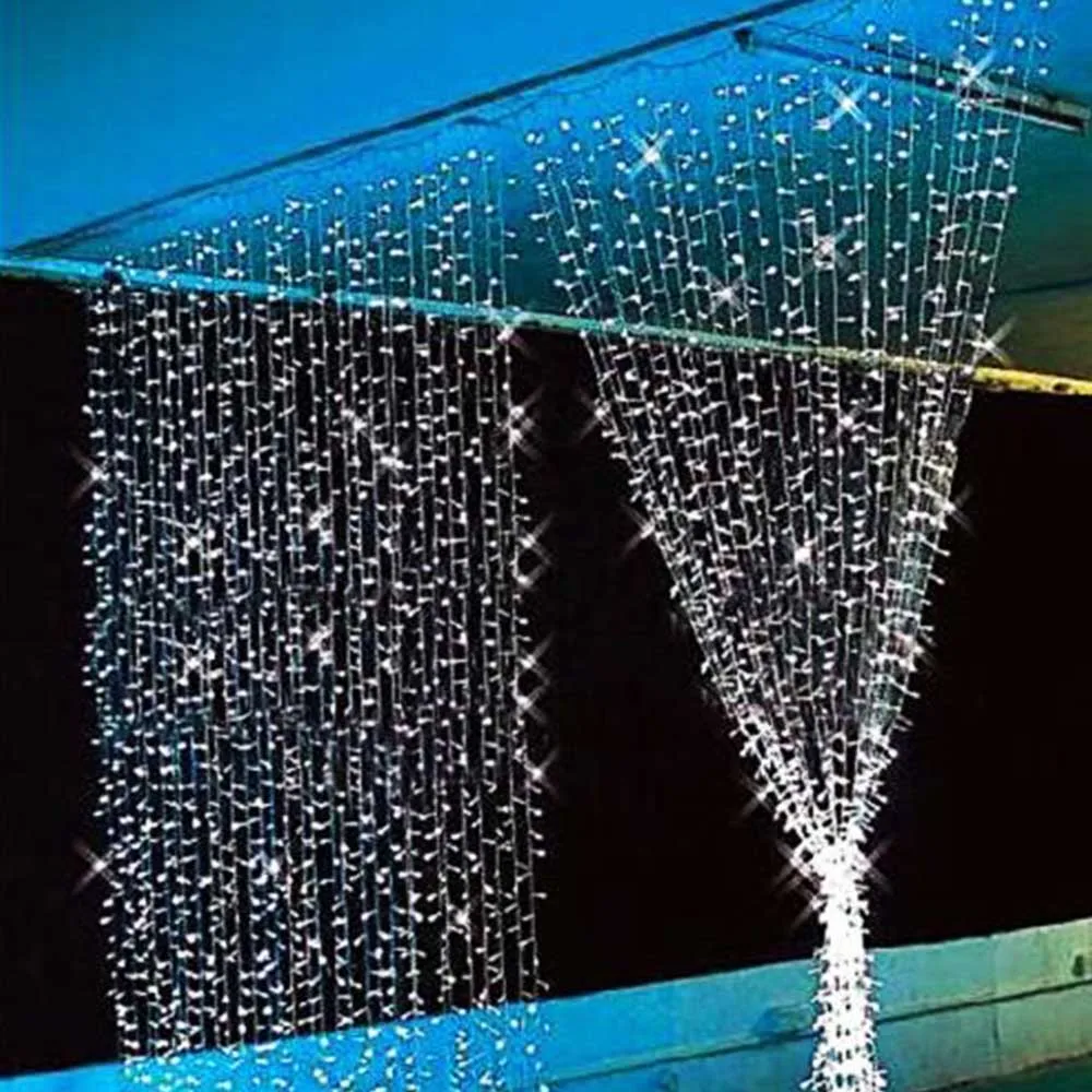 3x3 светодиодный сосулька Фея свет вилка ЕС гирлянда-занавес Светодиодная лента Рождество наружное/внутреннее украшение для рождественской свадьбы Хэллоуин