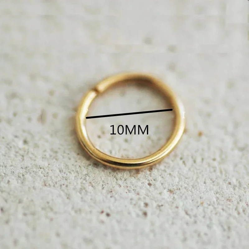 14K Gold Filled Forward Helix Hoop Tiny Nose Ring 925 Silver Faux Nose Ring Piercing Jewelry Handmade Tiny Septum Hoop nose piercings