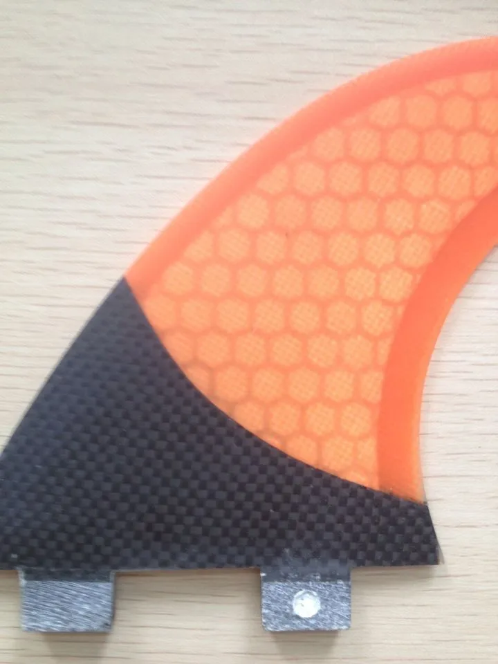 Оранжевый серфинга плавник FCS плавники серфинга углерода Волокно доски для серфинга для G5 Стиль
