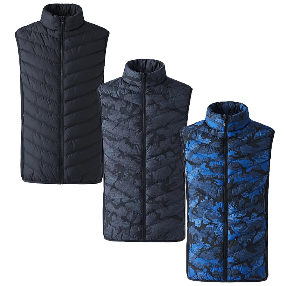  3 Colors Men Electric Heating Vest Camouflage Winter Thermal Warm Heated Camouflage Jacket Fishing 