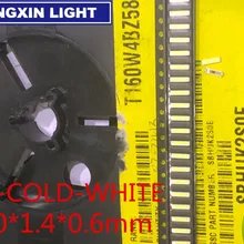 500 шт. 6014 SMD СВЕТОДИОДНЫЙ бусины Холодный белый 1 Вт 6В 150mA для ТВ/ЖК-дисплей Подсветка 6,0*1,4 холодный белый Чип-2