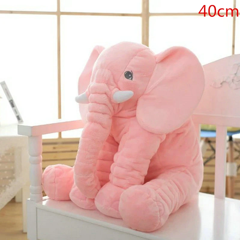 BOOKFONG 1 шт. 40/60 см детские мягкие, слон Playmate успокоительная кукла ребенок аппетитные игрушки слон Подушка Плюшевые игрушки куклы - Цвет: 40cm pink