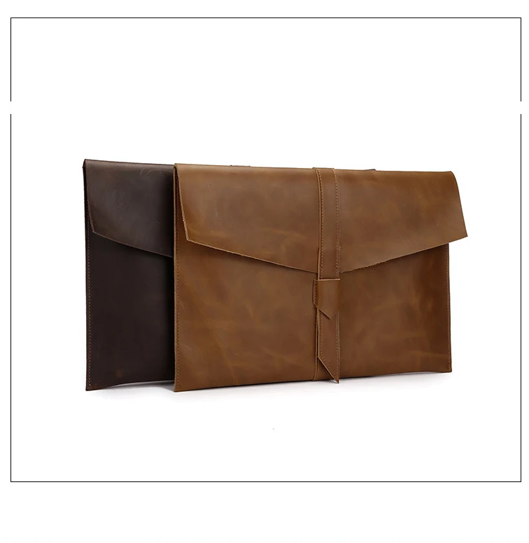 Чехол-сумка из натуральной кожи для Macbook Air 13 Pro retina 11 12 13 15, чехол для ноутбука Macbook 13,3 дюймов