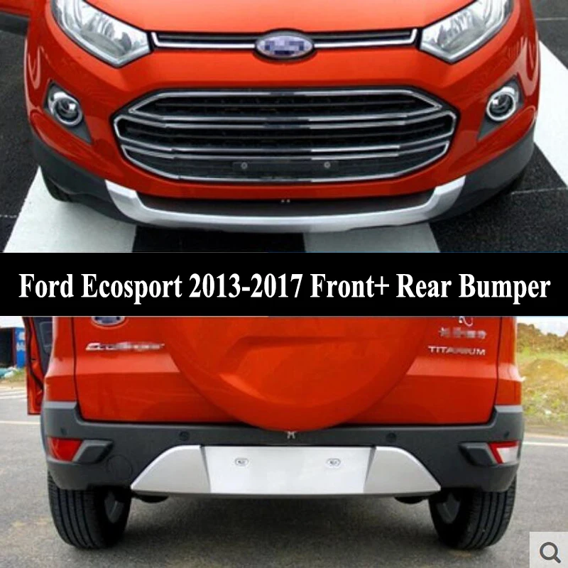 JIOYNG For Ford Ecosport 2013 2017 Front+ Rear Bumper Diffuser Bumpers