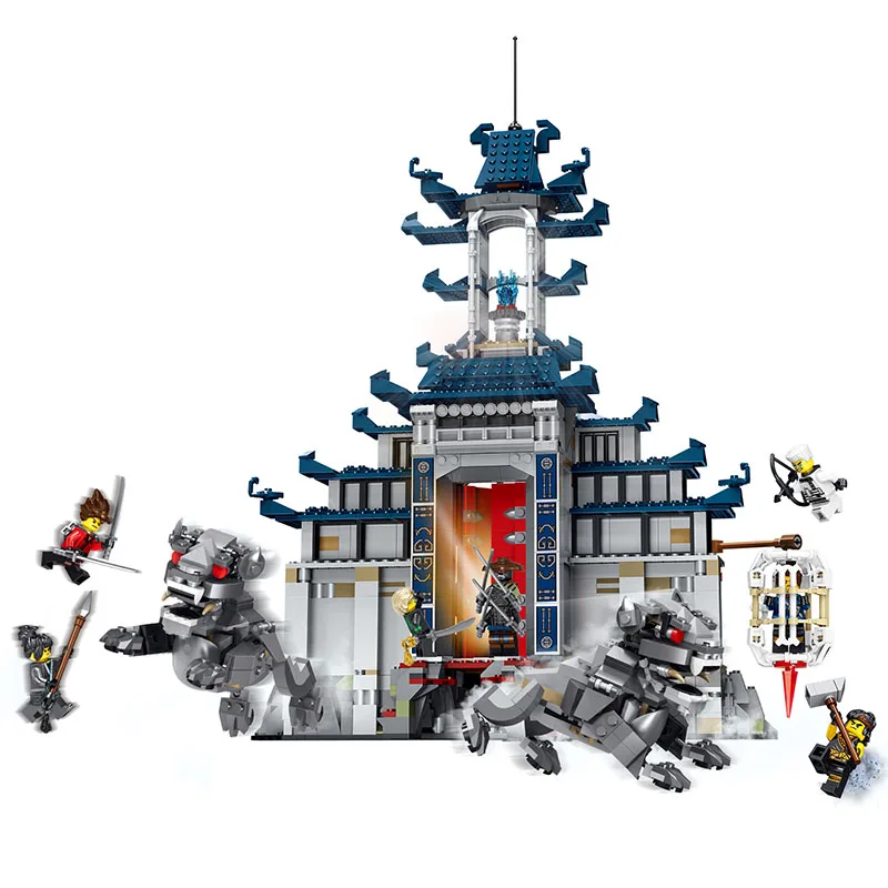 

2017 Compatible LegoeINGly NinjagoINGlys Temple Figures With Weapon Ninja Sets Bricks Kai Jay Cole Zane Nya Lloyd Kids Toys Gift