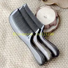 100 шт./лот Макияж волос Парикмахерские Инструменты Природный бык рогом и chacate Прету деревянная ручка Расчёски и гребни для волос Глава головы Массажер расчески