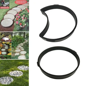 

Garden DIY Plastic Mold Path Pavement Model Concrete Stepping Stone Cement Brick Maker Hogard FE15