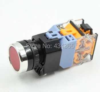 

10pcs AC 220V Push Button Knob Switch Ui 380V Ith 10A DPST Momentary Auto Locking Button Pushbutton Switch