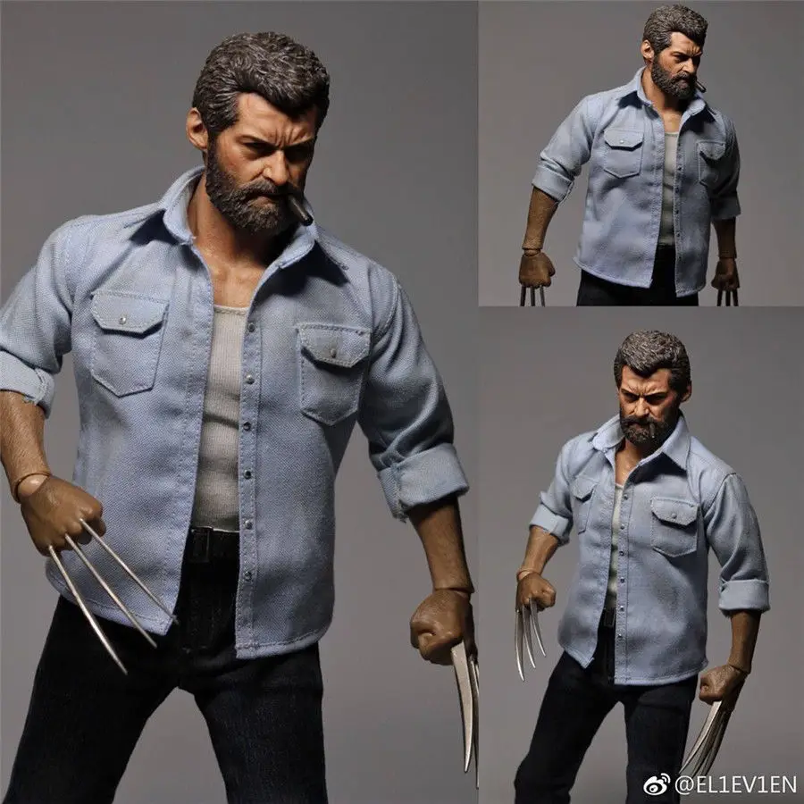 

1/6 Scale Full Set Action Figure 12'' Angry Wolverine Logan Figure Model Toys Body&Head Sculpt& Clothing Set Cheap shipping fee