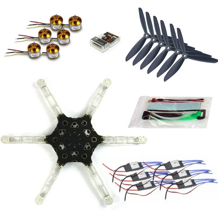DIY FPV Multi-copter Drone QQ SUPER Multi-rotor Flight Control Alien Across Carbon Fiber RC Hexcopter Motor ESC F11798-D DIY FPV Multi-copter Drone QQ SUPER Multi-rotor Flight Control Alien Across Carbon Fiber RC Hexcopter Motor ESC F11798-D