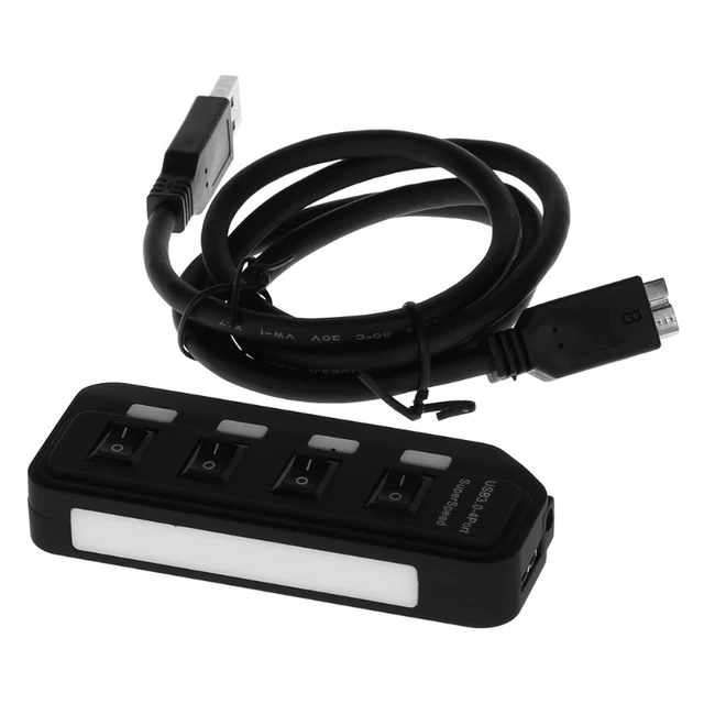 Cheap 4 Ports USB 3.0 High Speed Hub Individual Switches Power Charging Cables Supply Power Hub Computer Accessories Cheap 4 Ports USB 3.0 High Speed Hub Individual Switches Power Charging Cables Supply Power Hub Computer Accessories