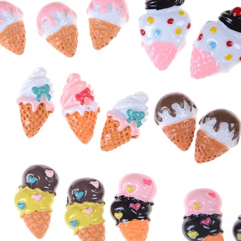 

Garden Craft Ice Cream Ornament Miniature Dollhouse Decor Phone DIY 5pcs