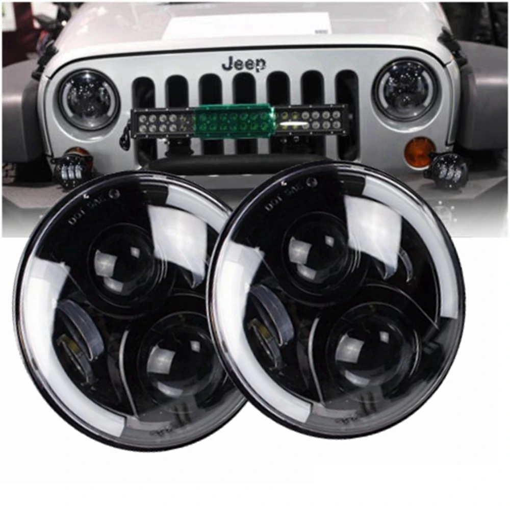 Pair 60W CREE LED Work Light Round White Fog Light for Jeep Wrangler Offroad 4X4 Pair 60W CREE LED Work Light Round White Fog Light for Jeep Wrangler Offroad 4X4
