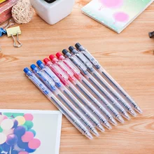 48 шт./лот Пресс Шариковая Ручка 0.7 мм Черный Красный Синий Чернила канцелярия ручки