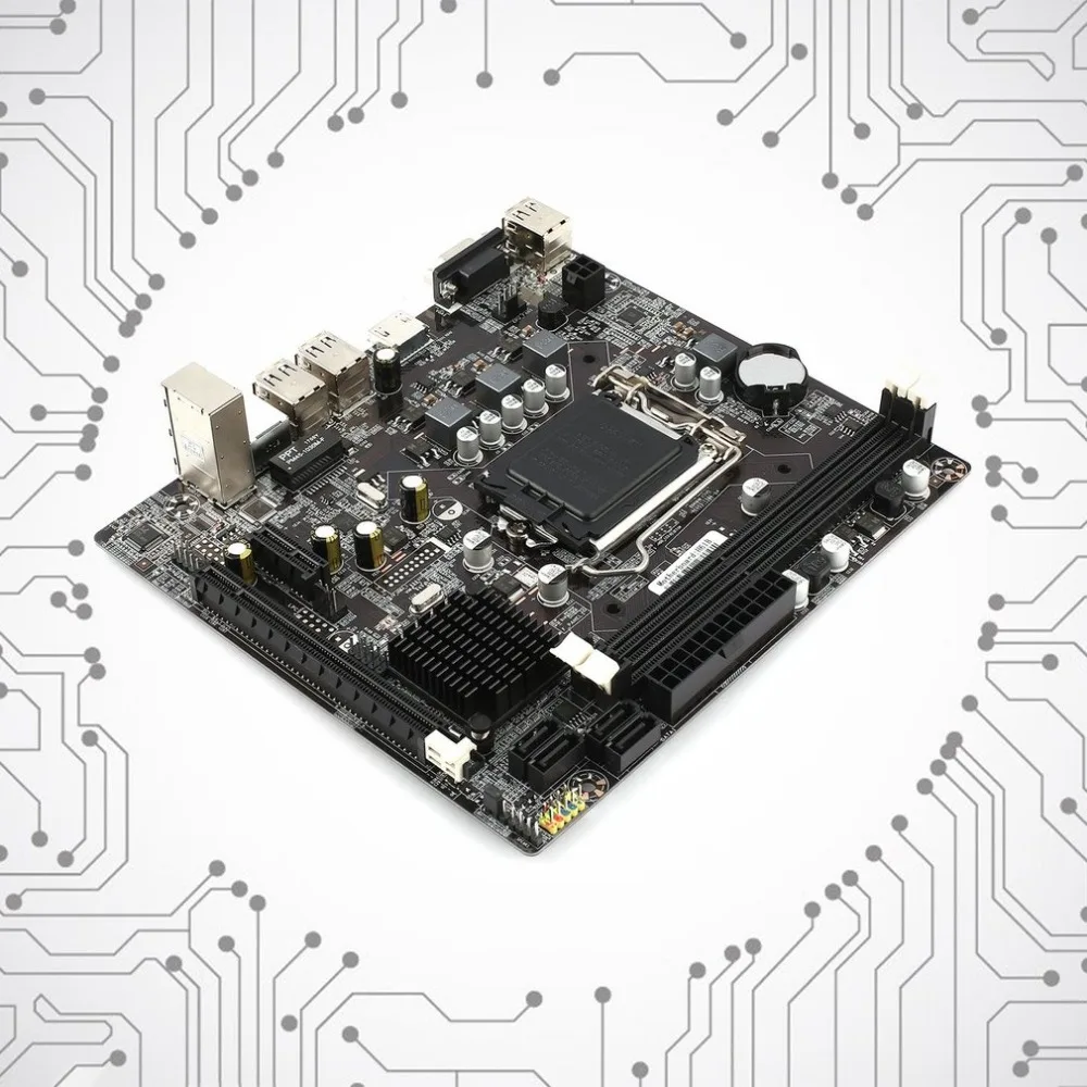 

2018 New Professional H61 Desktop Computer Mainboard Motherboard 1155 Pin CPU Interface Upgrade USB2.0 DDR3 1600/1333