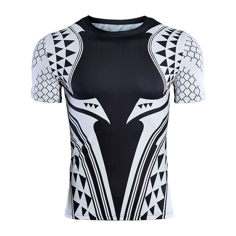 

Aquaman 3D Printed T shirts Men Compression Shirt 2018 Newest Character Cosplay Costume Short Sleeve Tops For Male Clothing