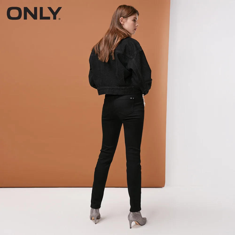 Ceny Tylko damskie spodnie z wysokim stanem, szczotkowane, Slim Fit, termiczny i wygodny wzór w cętki | 118432501