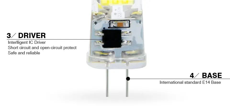 6 шт. лампада светодиодный G4 лампа 220 В G4 Светодиодный светильник 2508 COB Кристальный силикон 360 Угол луча заменить галогенные лампы прожектора