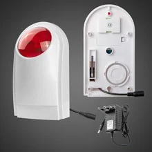 Беспроводная наружная Водонепроницаемая Вспышка Сирена звук стробоскоп Вспышка Сирена для Wifi G90B G90E домашняя система охранной сигнализации