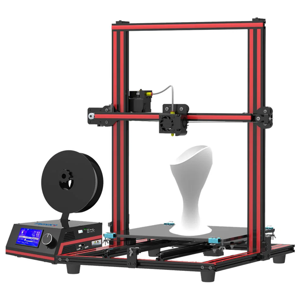 От нас Tronxy X3S "сделай сам" для рабочего стола, 3D принтер 300*300*400 мм размер печати с очаг металлический - Цвет: red