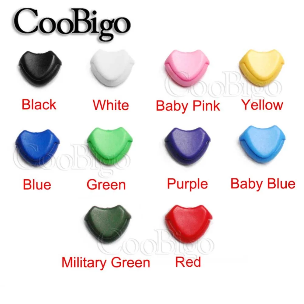 

20pcs Colorful Anchor Shaped Zipper Pull Plastic Cord Ends Lock Stopper Clip For Paracord Sportswear Bag Rope Parts Accessories