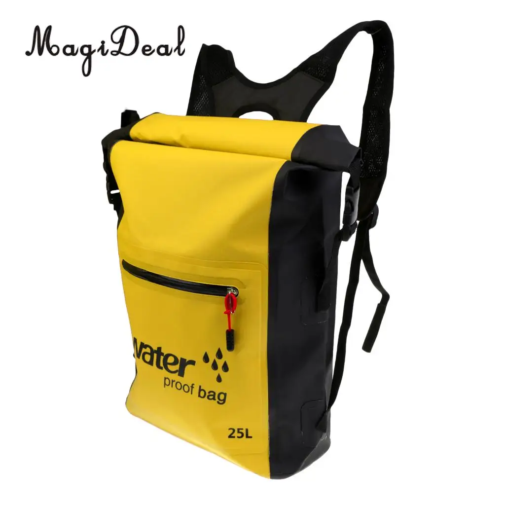 Durable 25L Waterproof Dry Backpack Rucksack Kayak Canoe Boat Surfing Bag for Fishing Flatable Boat Surfing Sailing Accessories