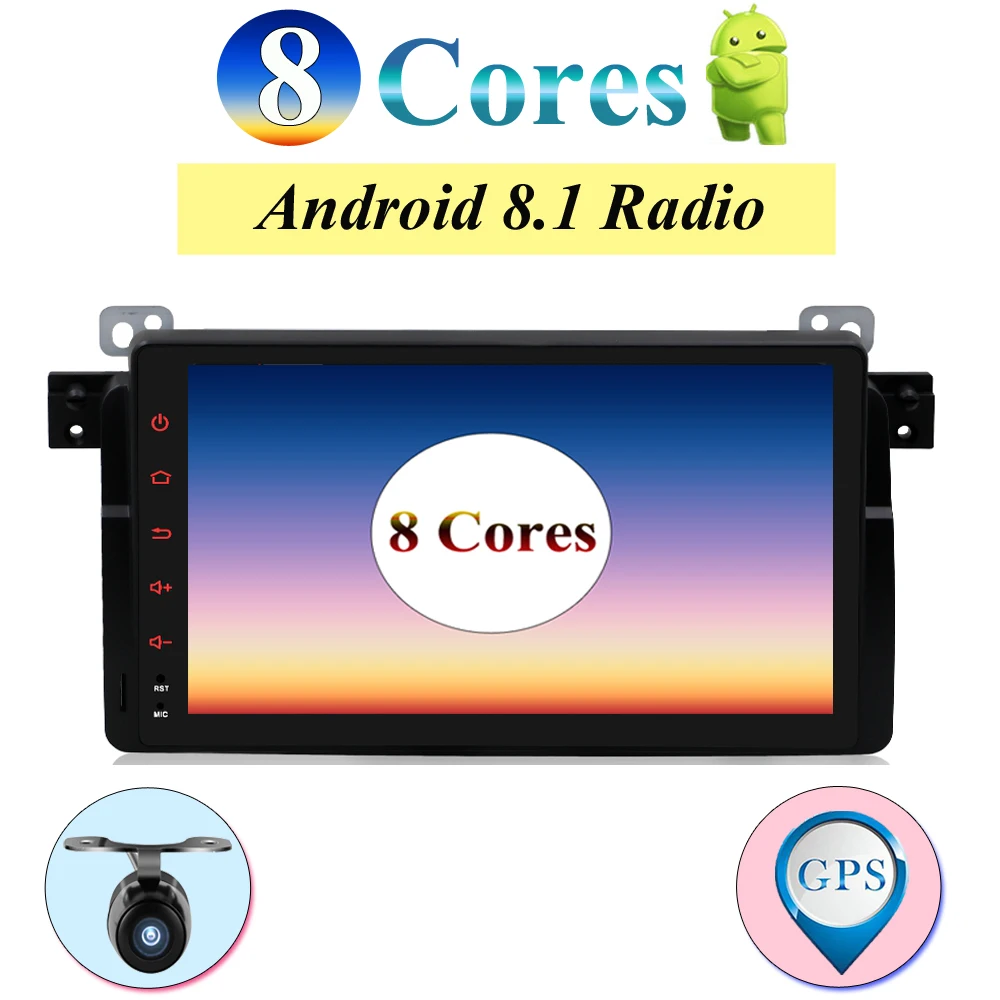 

1 din Octa Cores car radio for bmw e46/m3/rover/3 series head unit Android 8.1Bluetooth GPS Navigation SWC Wifi Rear View Camera