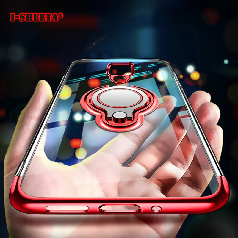 Ударопрочный чехол для Huawei Mate 20 Lite Pro Ультратонкий Мягкий ТПУ покрытие 360 кольцо