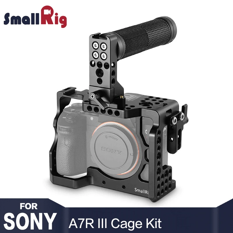 

SmallRig a7r3 Camera Cage Kit for Sony A7R III / A7M3 / A7III With Top Handle Grip HDMI Cable Clamp 2096