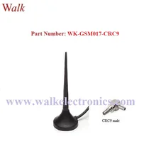 CRC9 мужской правый угол магнитное крепление, gsm gprs штыревая антенна AMPS quad band автомобильная антенна