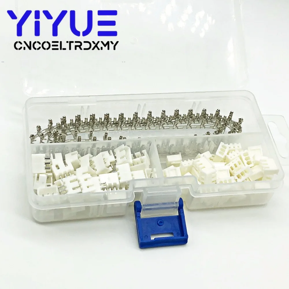250 шт./50 комплектов XH2.54 3pin 2,54 мм Шаг клеммный комплект/корпус/контактный разъем JST разъем провода соединители адаптер комплекты формата XH TJC3