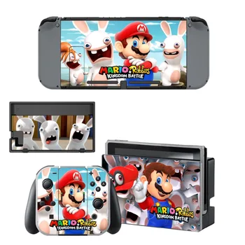 

Nintend Switch Vinyl Skins Sticker For Nintendo Switch Console and Controller Skin Set - For Mario + Rabbids: Kingdom Battle