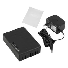 5 Port 100/10 Mbps Desktop Ethernet Network LAN Switch Adapter Hub Plug-and-Play Connection