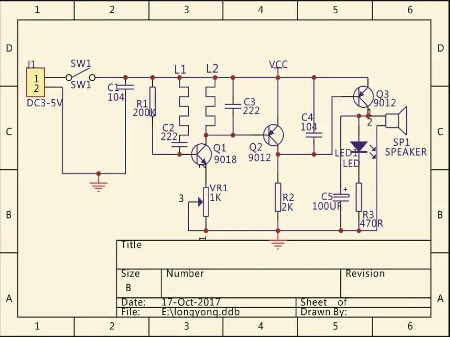 Электронный металлоискатель DC 3 V-5 V 60mm Бесконтактный Датчик Модуль платы DIY металлоискатель