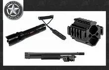 Vector Optics Tactical Barrel Flashlight and Tri-Rail Mount Weapon Light Fit Remington Mossberg Shotgun / Paintball Accessories