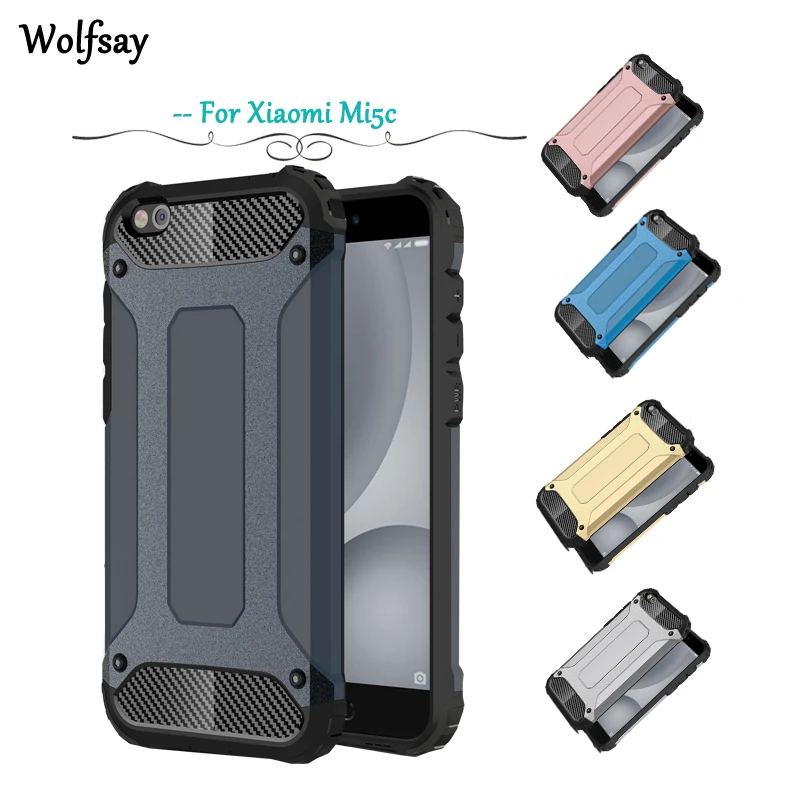

Wolfsay Case For Xiaomi Mi5c Cover Case For Xiaomi Mi5c Fundas Slim Armor Rubber Hybrid Hard PC Phone Case For Xiaomi 5c Mi 5C